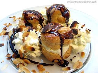 Assiette de profiteroles