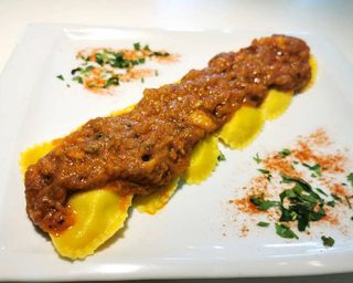 Pancerotti de bacalao. 