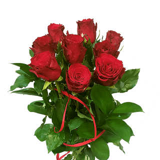 Bukiet z 9 róż czerwonych