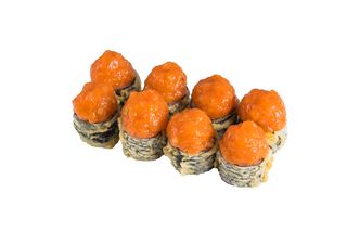 Hosomaki w tempurze z krewetka i tatarem z łososia 8szt