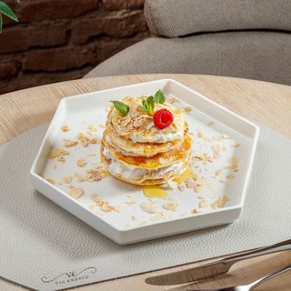 Clătite cu mascarpone și migdale