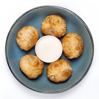 Манты жареные с тыквой