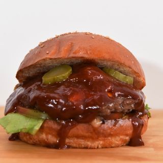 BBQ Beef Burger with  Fries