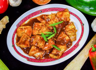 166.Панирана риба в соев сос (600г)