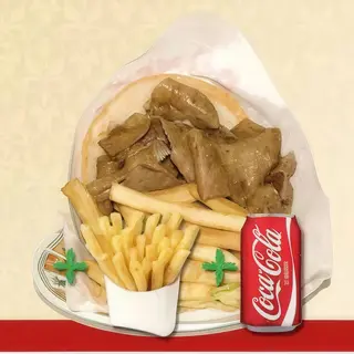 Menu kebab solo carne de ternera