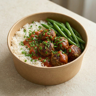 Hot Meatballs (moins que 520 kcal · Gourmand & protéiné)