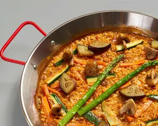 Fideuá de verduras para 3 personas