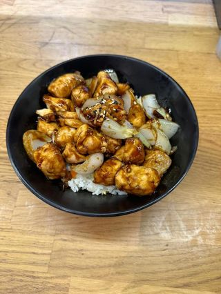 Salmón en salsa teriyaki