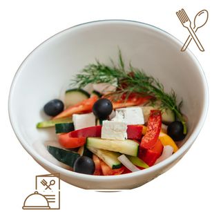 Ensalada Zamorska de Tomate, Pepino y Feta