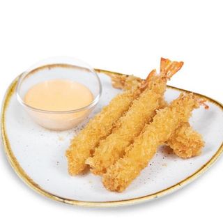 Ebi Tempura con salsa Mayo-Picante (5 Uds.)