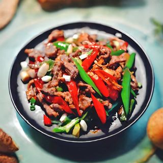 59 Острая говядина 爆炒牛肉条