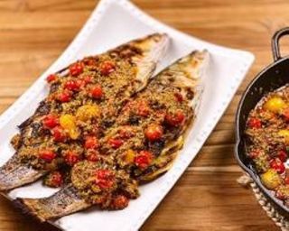 Лаврак на скара