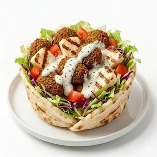 Döner Kebab Falafel Halumi