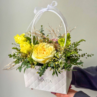 Medium Flower Bag - yellow