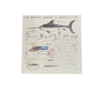 Le Ricette di Nina Melan - Pesce spada e mentuccia 19x19cm