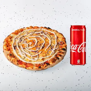 Classic chicken pizza + Coca-Cola 0,33l
