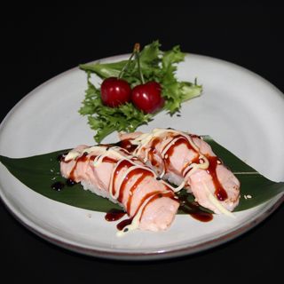 Nigiri salmone flambè(06)