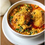 Egusi 2 Goat: Egusi + 2 Goat Meat + Pounded Yam 