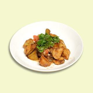 Салат с хрустящими баклажанами NEW