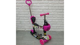 Самокат-беговел с родительской ручкой 5 в 1