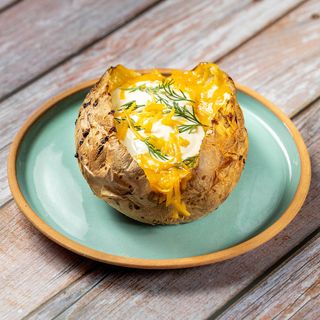   Larg  Baked Potato with Cheddar and  Sulguni  