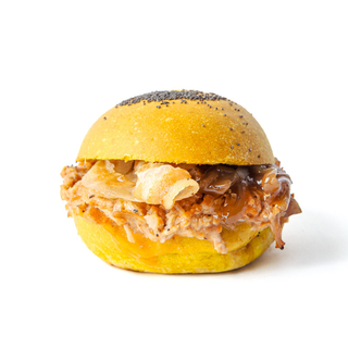 Hamburger pulled pork