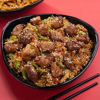 ბრინჯი ღორის ხორცით