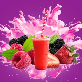 Smoothie de mora, frambuesa y fresa