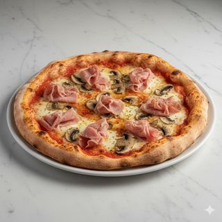 Pizza De Prosciutto E Fungi (28 Cm.)