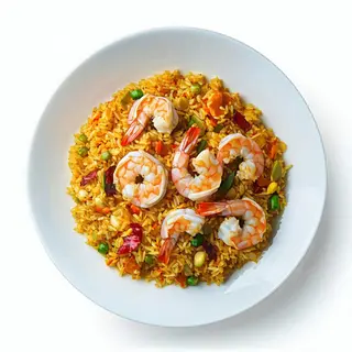 P16 Riso al curry con gamberi