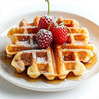 Waffle con zucchero