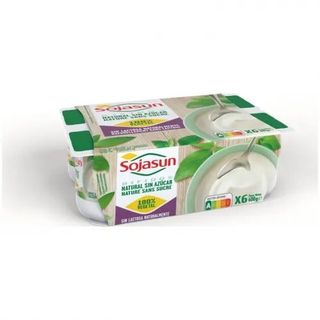 Yogur Bífidus Natural Sojasun S/Azúcar Pack 6 Uds. 100 Gr.