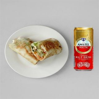 Chicken Shawarma With Double Sausages + 1 Free Drink