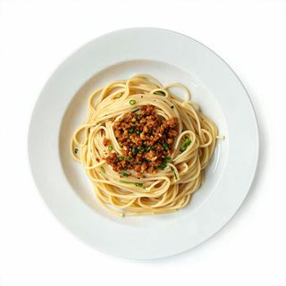 151. Spaghetti di soia con suino macinato