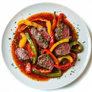 Vitello con peperoni dolci