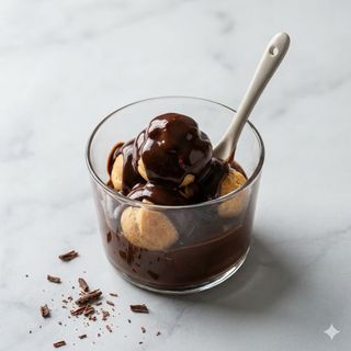 Profiteroll al cioccolato in monoporzione 