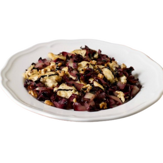 Straccetti di pollo con pomodorini e radicchio