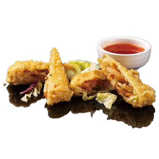 13.Involtino di verdure e gamberi