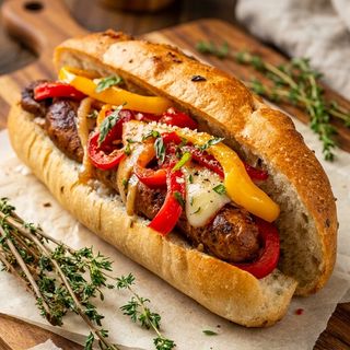 Sandwich Grillade Saucisse De Foie