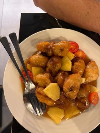 Gambas Com Ananás