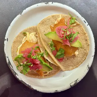 Tacos de camarón estilo Rosarito