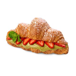 Croissant Pistacja z Truskawką
