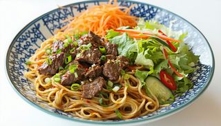 Makaron chiński z wieprzowiną 450g