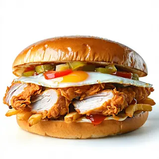 Sandwich cu pui la rotisor