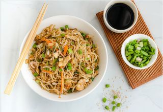 Fideos De Arroz Vegetariano