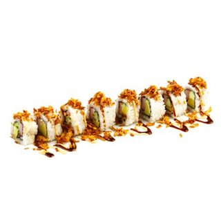 152  Uramaki Roll De Cebolla Frita Y Pepino (8 Uds.)
