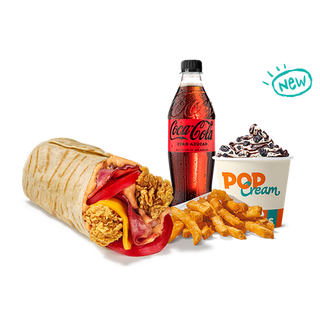 Menú Completo Creamy Chicken Wrap 