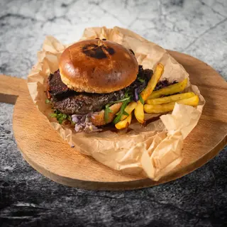 Black Angus Short ribs burger