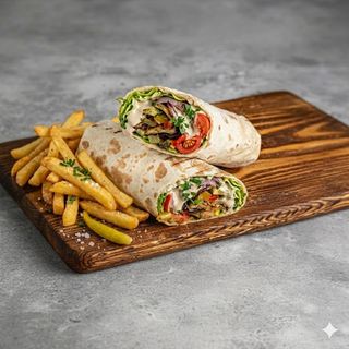 შაურმა ბოსტნეულით და ფრით