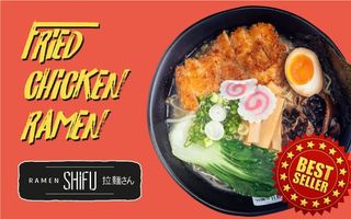Fried chicken ramen